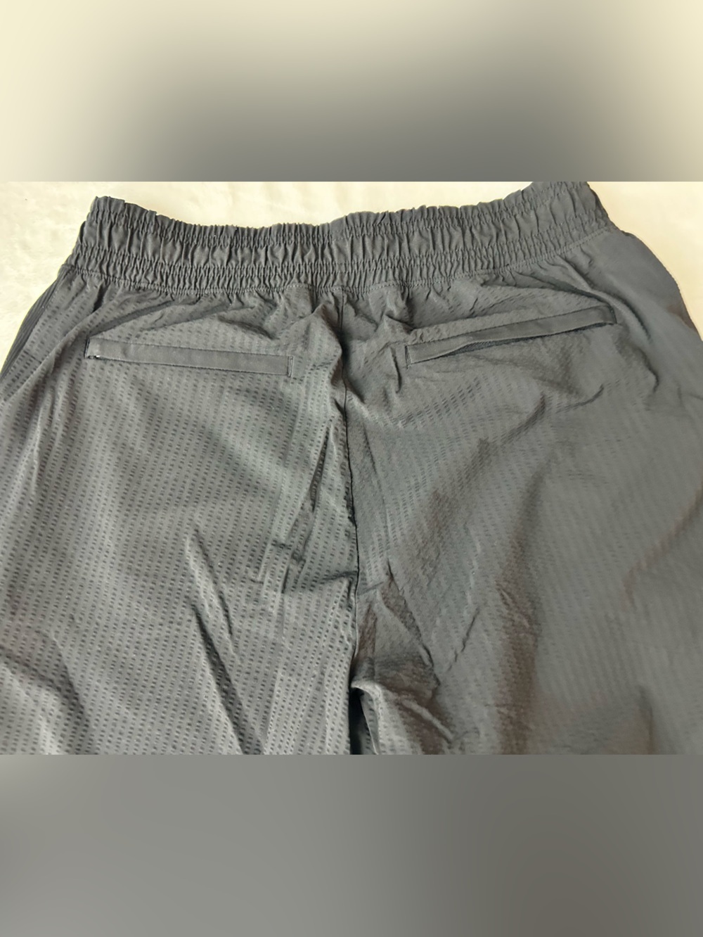 Athleta Black Textured Brooklyn Jogger Elastic-Waist & Ankle Pants Size 6 - Picture 8 of 10